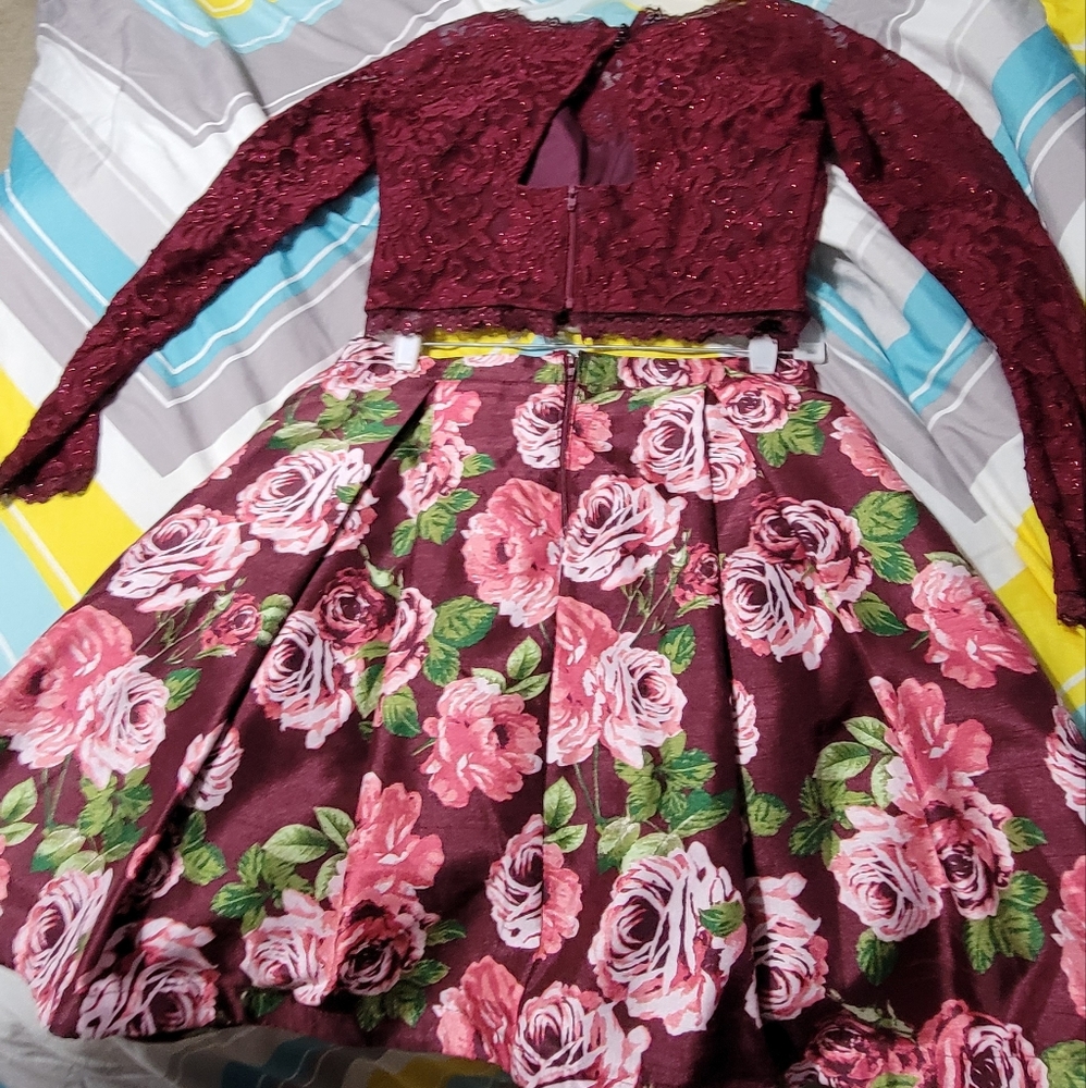 Short 2 piece dance dress